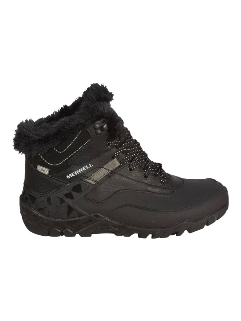 Merrell Aurora 6 Ice+ Black Fur Lined Waterproof Winter Boots Women Size 6
